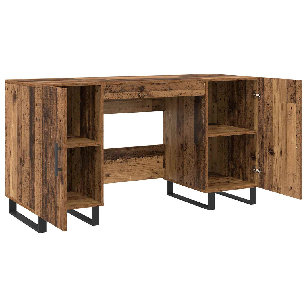 Bord med hylde Gammelt træ 140 x 50 x 75 cm Konstrueret træ