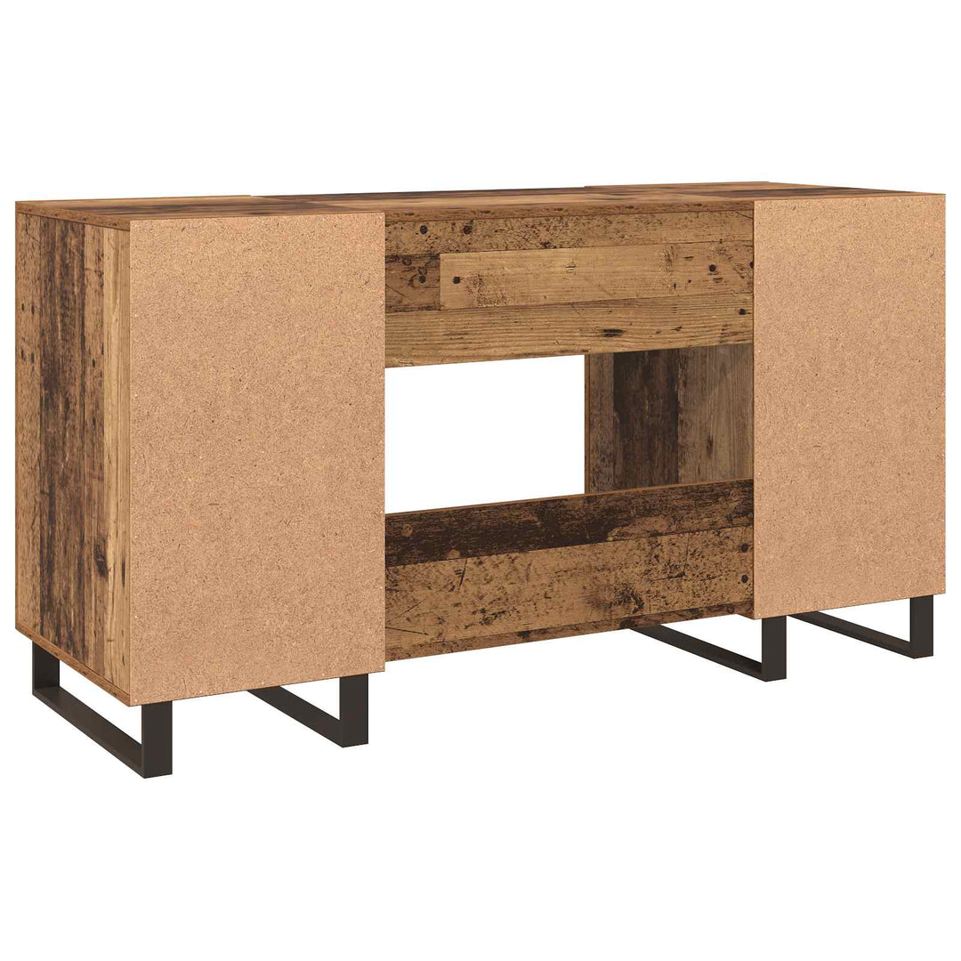 Bord med hylde Gammelt træ 140 x 50 x 75 cm Konstrueret træ