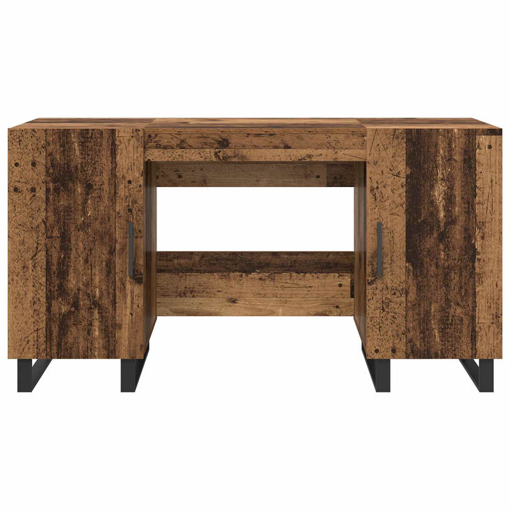 Bord med hylde Gammelt træ 140 x 50 x 75 cm Konstrueret træ