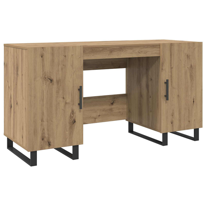 Bord med hylde artisan eg 140 x 50 x 75 cm Konstrueret træ
