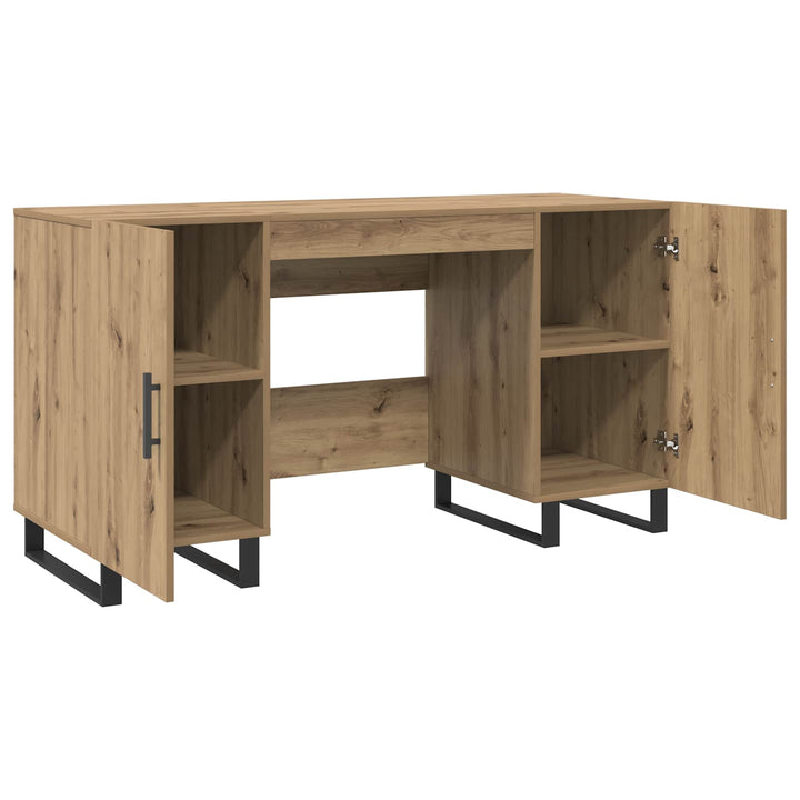 Bord med hylde artisan eg 140 x 50 x 75 cm Konstrueret træ