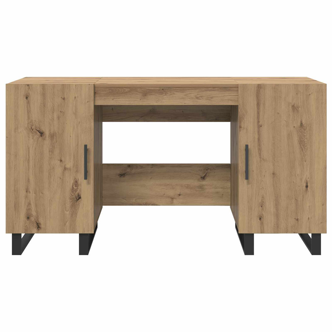Bord med hylde artisan eg 140 x 50 x 75 cm Konstrueret træ