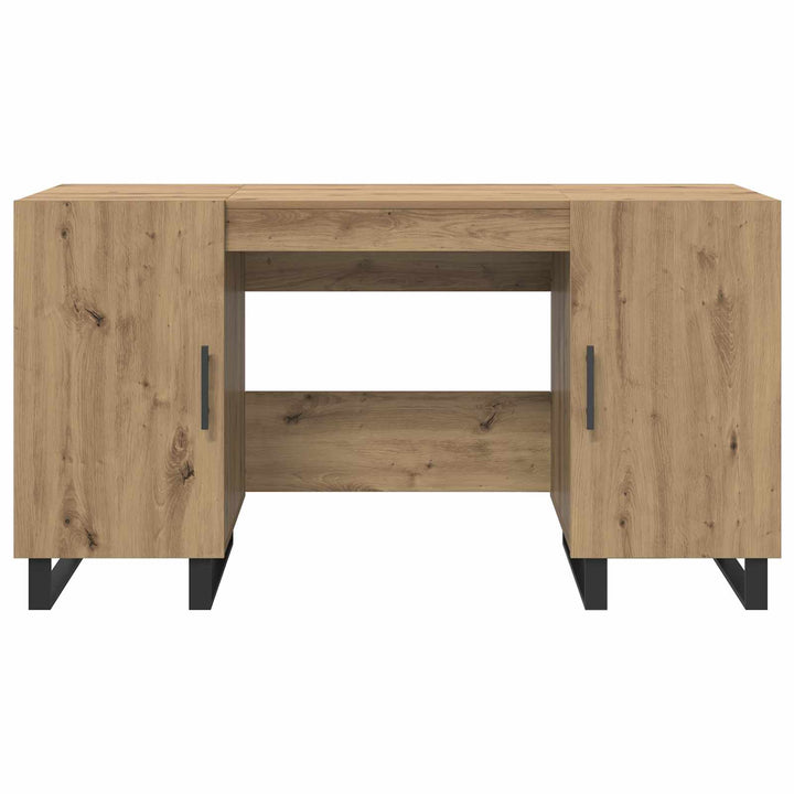 Bord med hylde artisan eg 140 x 50 x 75 cm Konstrueret træ
