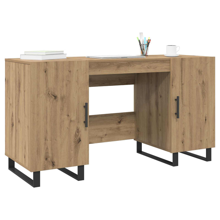 Bord med hylde artisan eg 140 x 50 x 75 cm Konstrueret træ