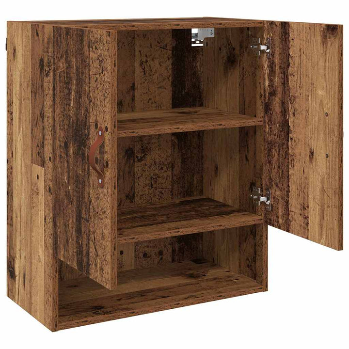 Vægskab Vægmonteret Gammelt træ 60 x 31 x 70 cm Konstrueret træ