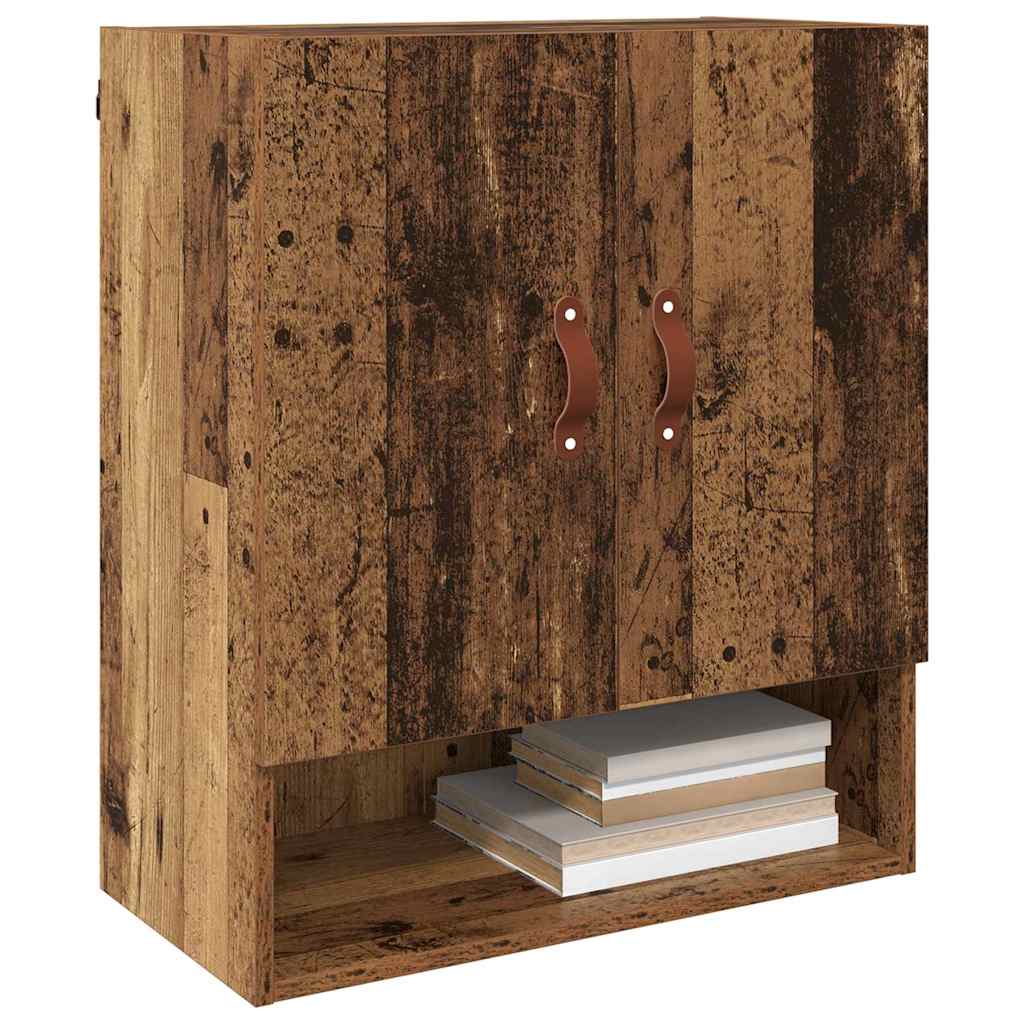 Vægskab Vægmonteret Gammelt træ 60 x 31 x 70 cm Konstrueret træ