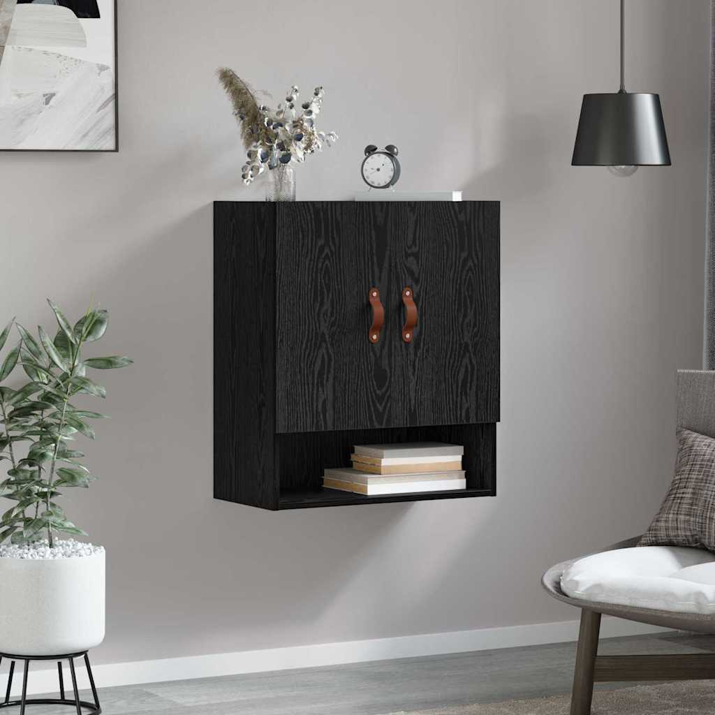 Vægskab 60 x 31 x 70 cm Konstrueret træ Sort eg