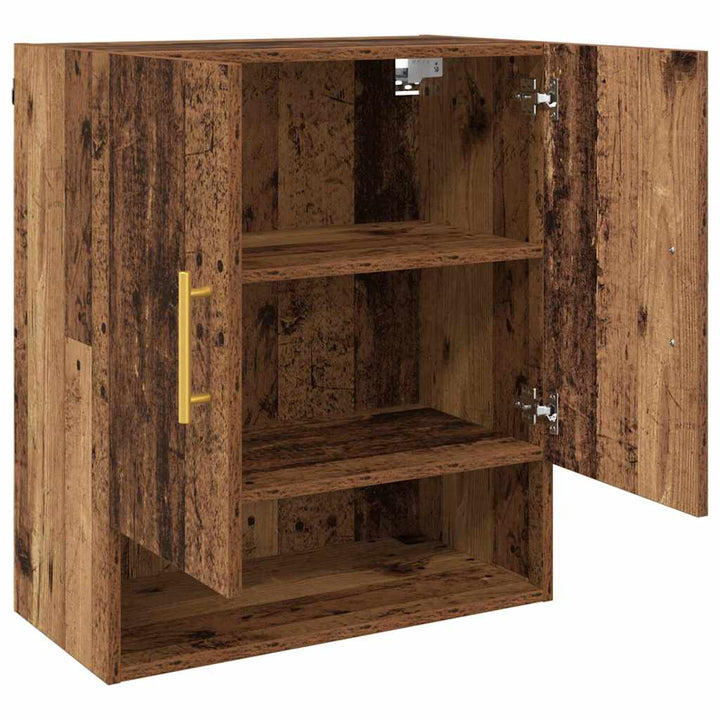Vægskab Vægmonteret Gammelt træ 60 x 31 x 70 cm Konstrueret træ