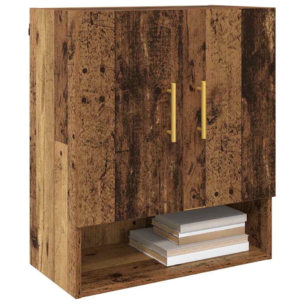 Vægskab Vægmonteret Gammelt træ 60 x 31 x 70 cm Konstrueret træ