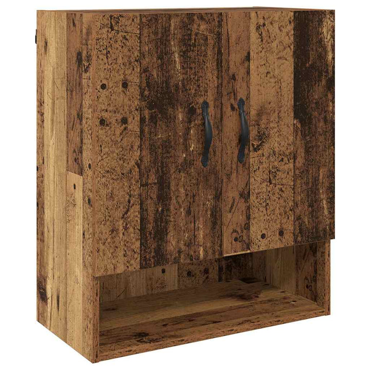 Vægmonteret skab Gammelt træ 60 x 31 x 70 cm Konstrueret træ