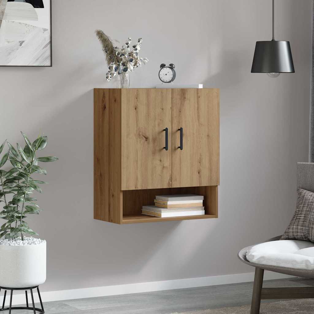 Vægmonteret skab Artisan Egetræ 60 x 31 x 70 cm Konstrueret træ