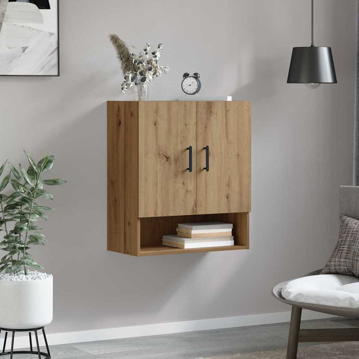 Vægmonteret skab Artisan Egetræ 60 x 31 x 70 cm Konstrueret træ