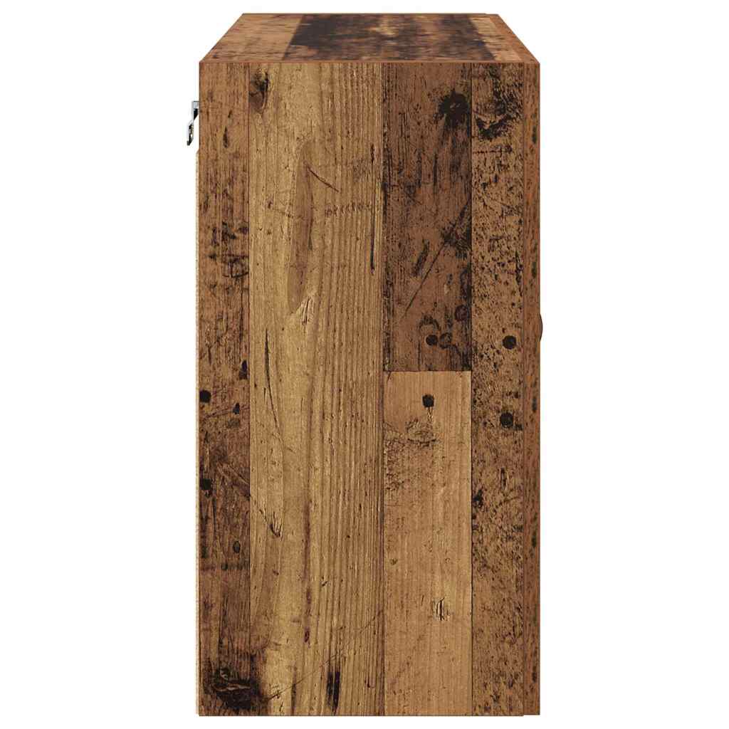Vægskab 60 x 31 x 60 cm Konstrueret træ Gammelt træ