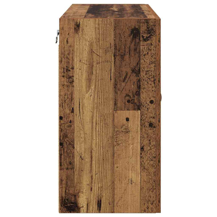 Vægskab 60 x 31 x 60 cm Konstrueret træ Gammelt træ