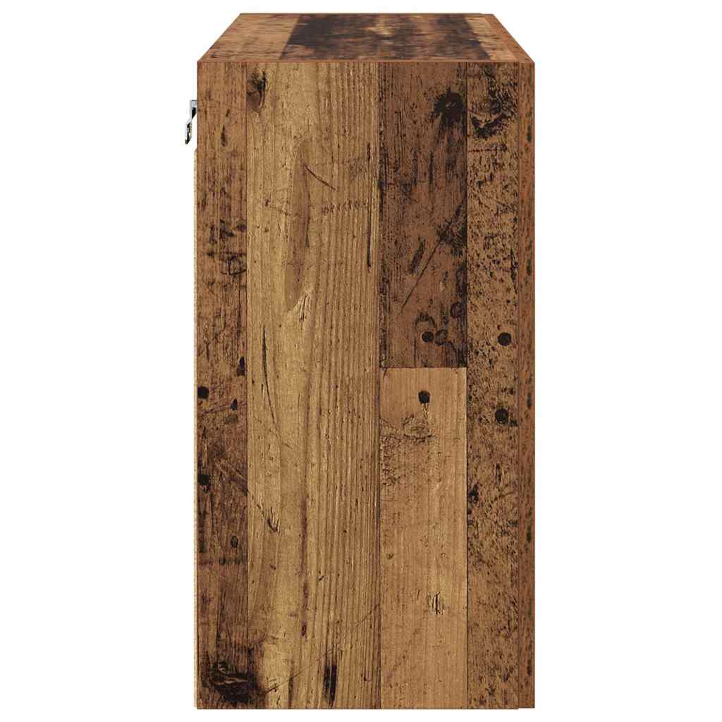Vægmonteret skab 60 x 31 x 60 cm Konstrueret træ Gammelt træ