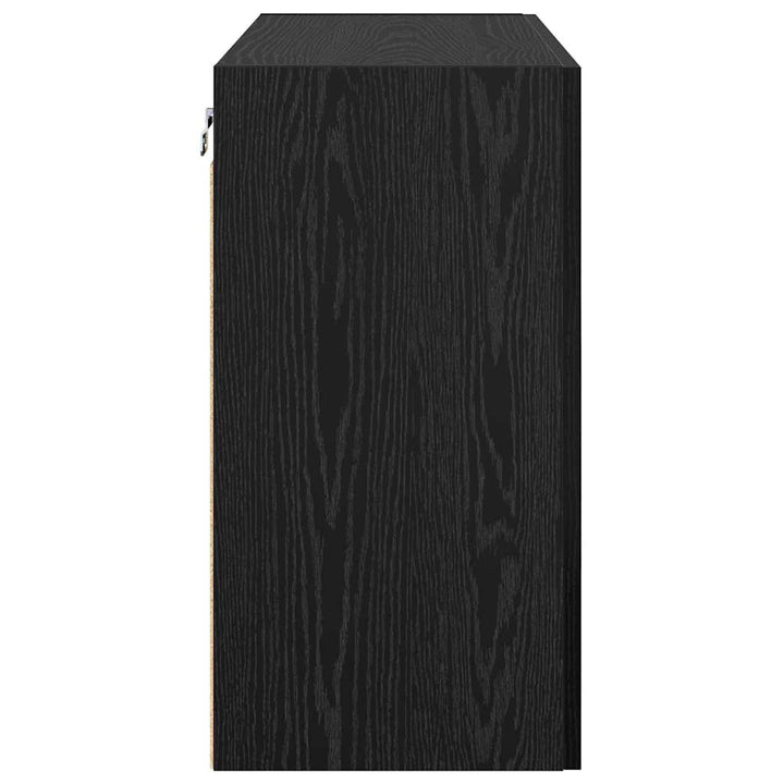 Vægmonteret skab 60 x 31 x 60 cm Konstrueret træ Sort eg