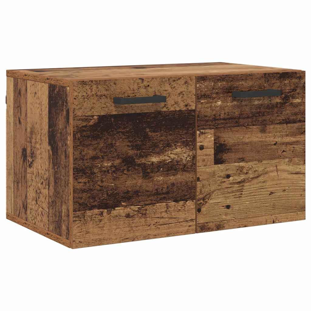 Vægmonteret skab Gammelt træ 60 x 36,5 x 35 cm Konstrueret træ