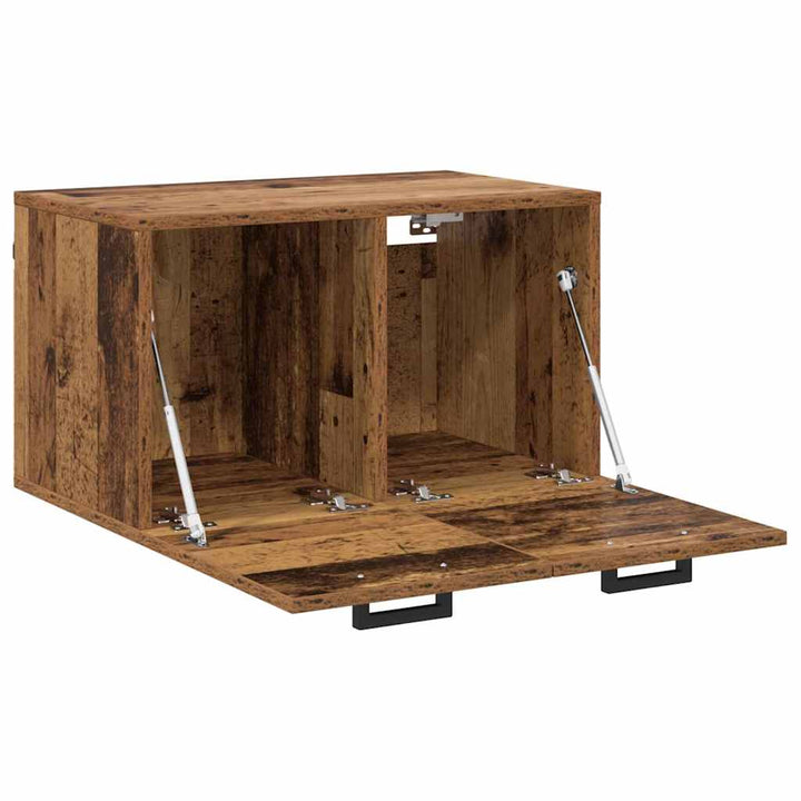 Vægmonteret skab Gammelt træ 60 x 36,5 x 35 cm Konstrueret træ