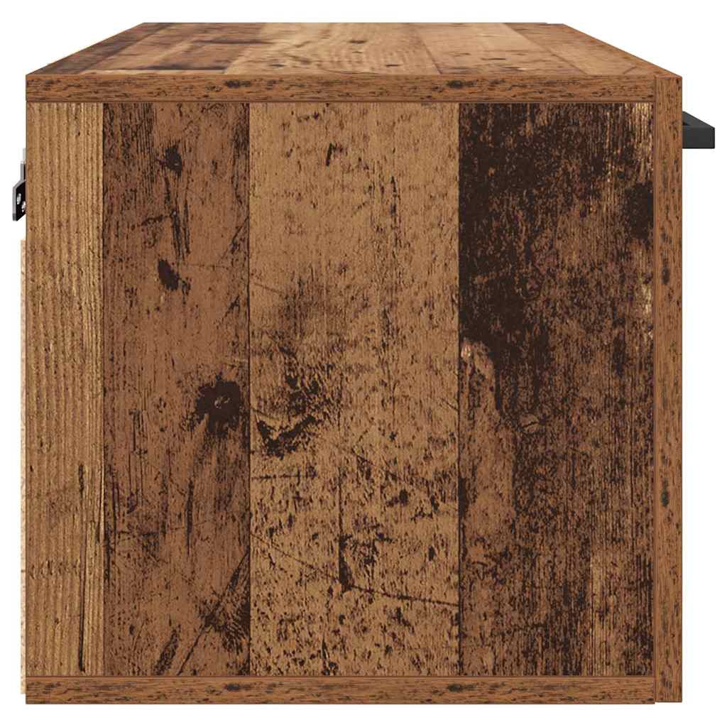 Vægmonteret skab Gammelt træ 60 x 36,5 x 35 cm Konstrueret træ