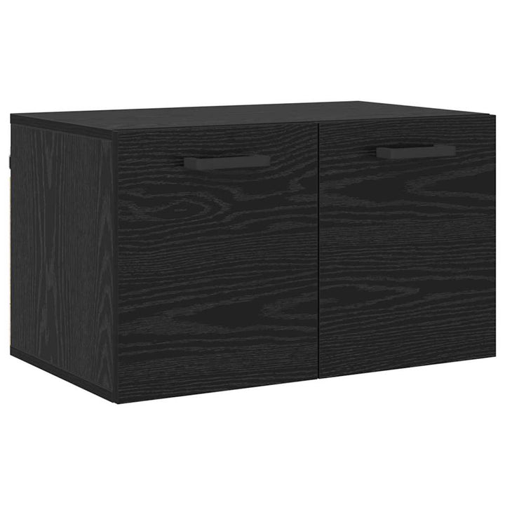 Vægmonteret skab 60 x 36,5 x 35 cm Konstrueret træ Sort eg