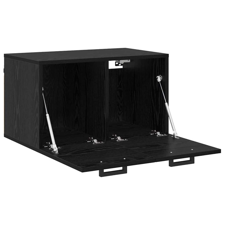 Vægmonteret skab 60 x 36,5 x 35 cm Konstrueret træ Sort eg