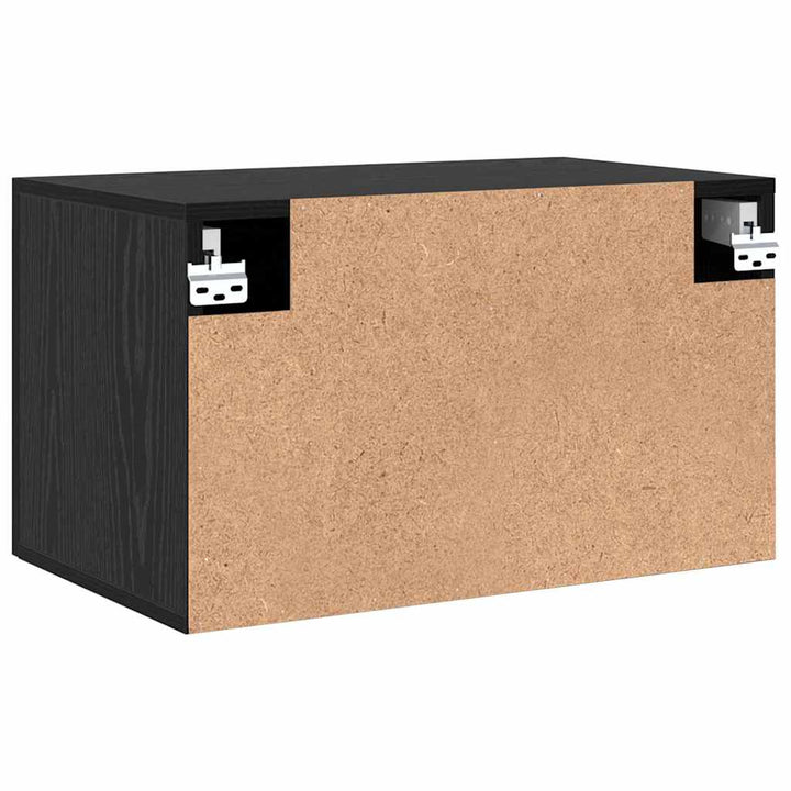 Vægmonteret skab 60 x 36,5 x 35 cm Konstrueret træ Sort eg