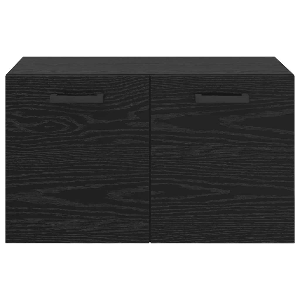 Vægmonteret skab 60 x 36,5 x 35 cm Konstrueret træ Sort eg