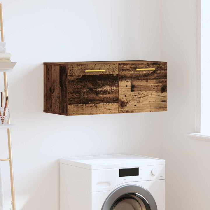 Vægskab 80 x 36.5 x 35 cm Konstrueret træ Gammelt træ