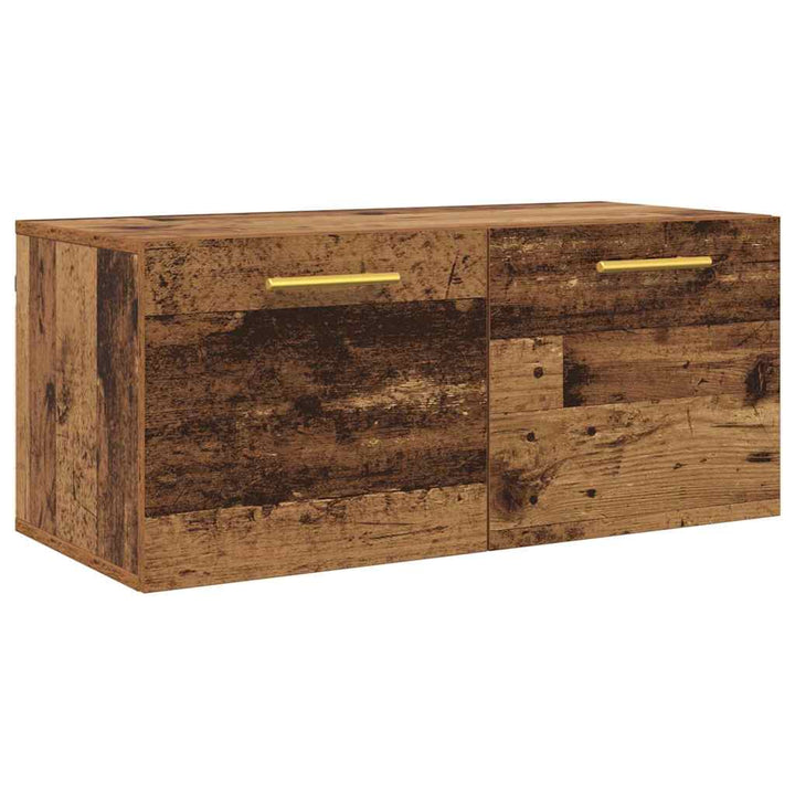 Vægskab 80 x 36.5 x 35 cm Konstrueret træ Gammelt træ