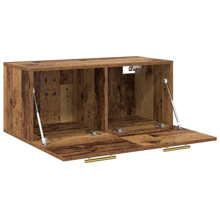 Vægskab 80 x 36.5 x 35 cm Konstrueret træ Gammelt træ