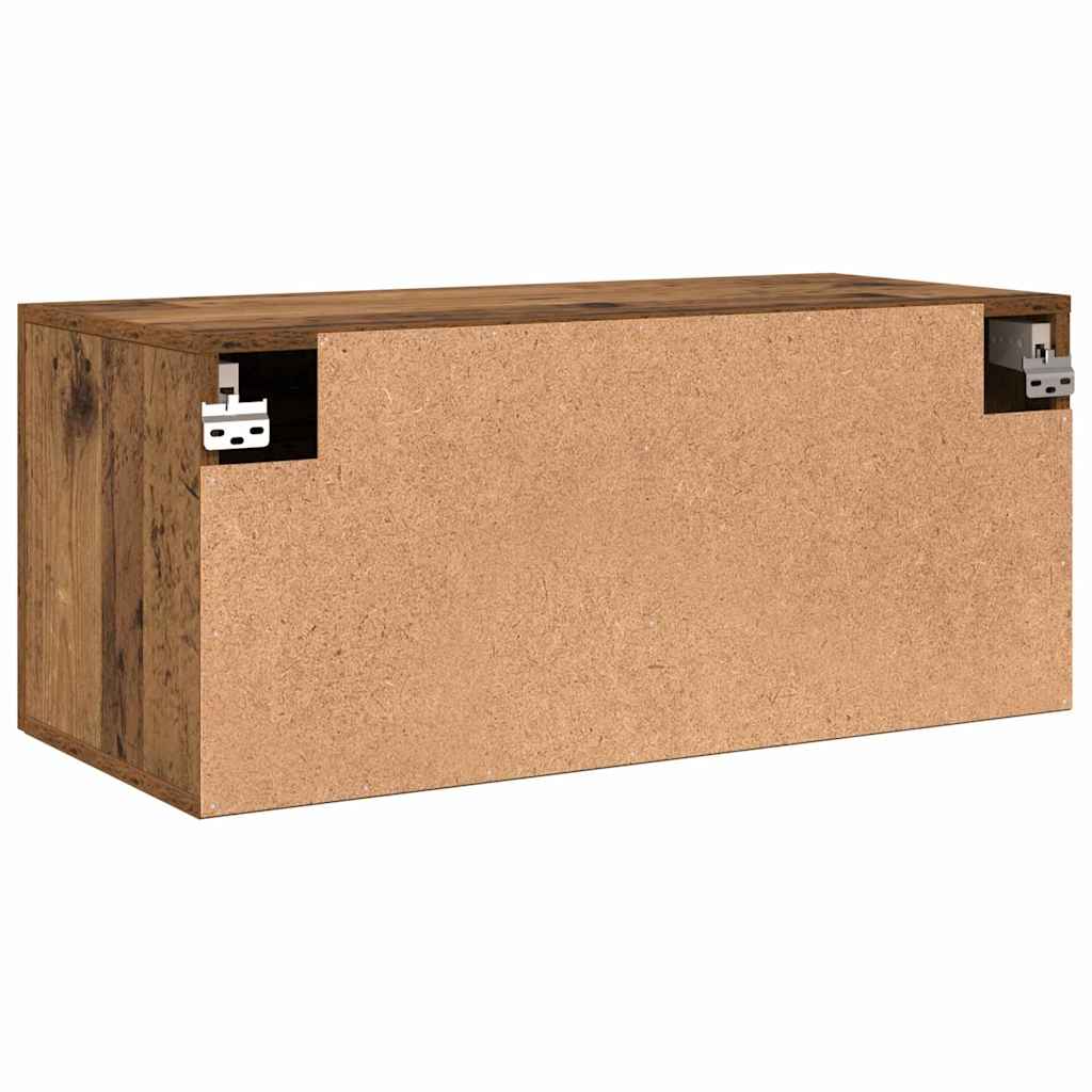 Vægskab 80 x 36.5 x 35 cm Konstrueret træ Gammelt træ