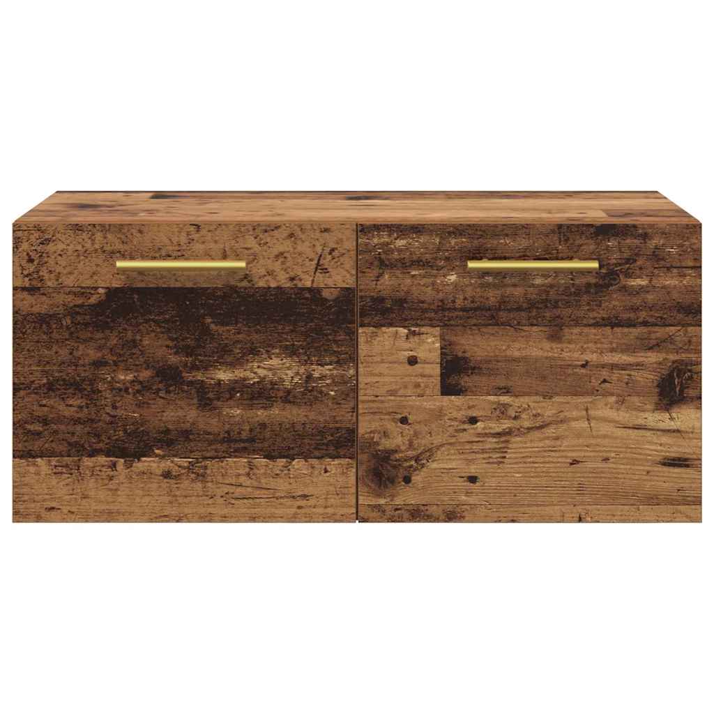 Vægskab 80 x 36.5 x 35 cm Konstrueret træ Gammelt træ
