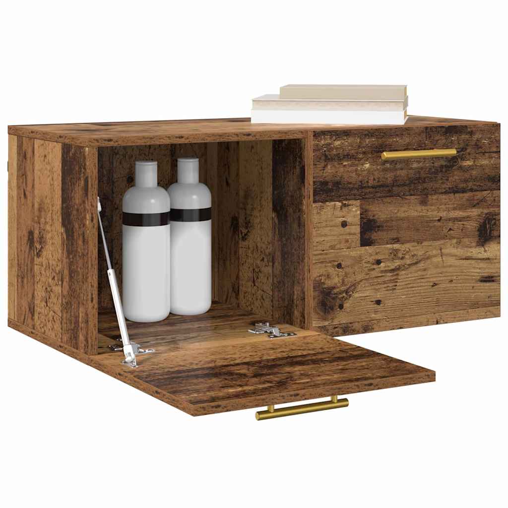 Vægskab 80 x 36.5 x 35 cm Konstrueret træ Gammelt træ