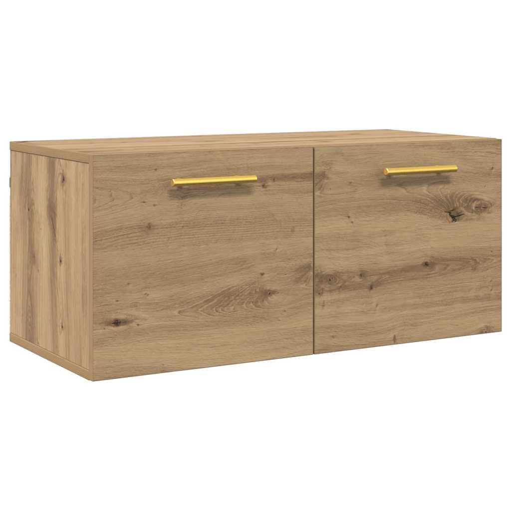 Vægskab 80 x 36.5 x 35 cm Konstrueret træ artisan eg