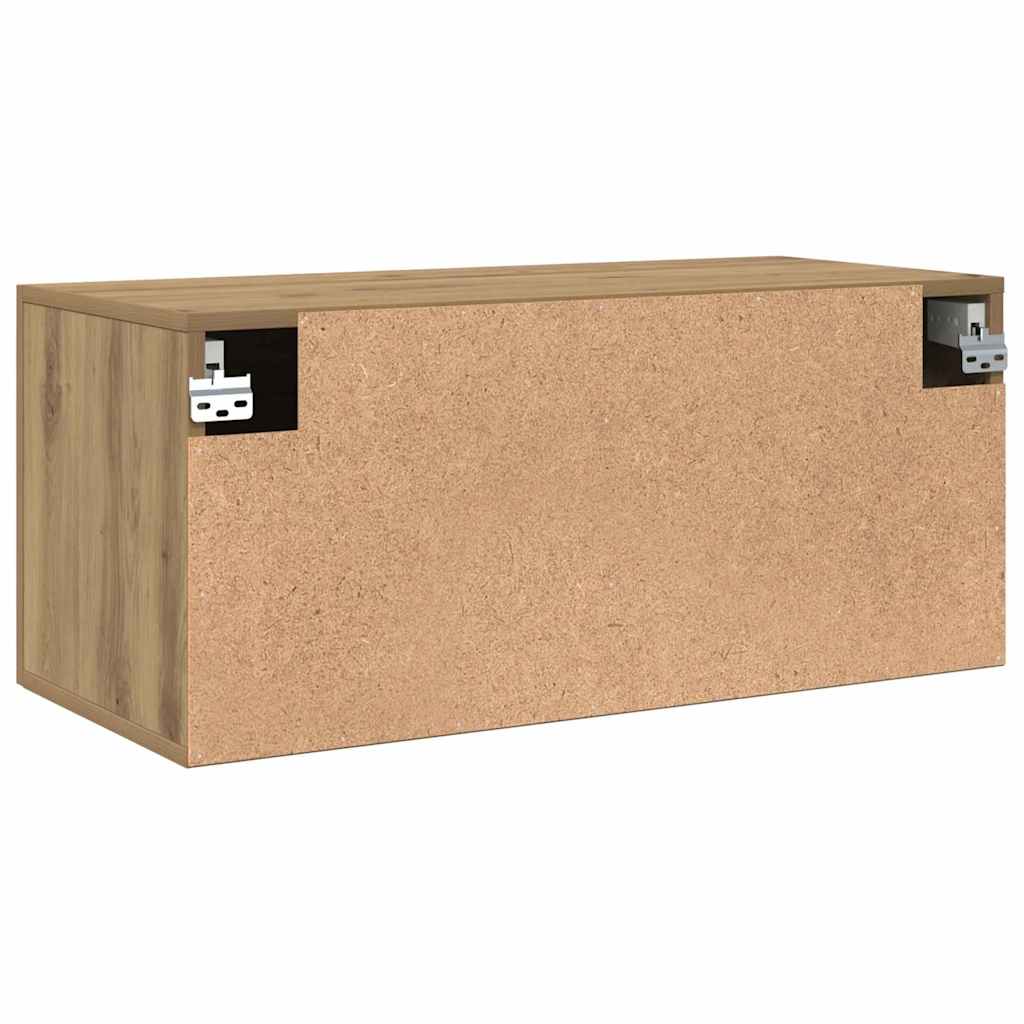 Vægskab 80 x 36.5 x 35 cm Konstrueret træ artisan eg