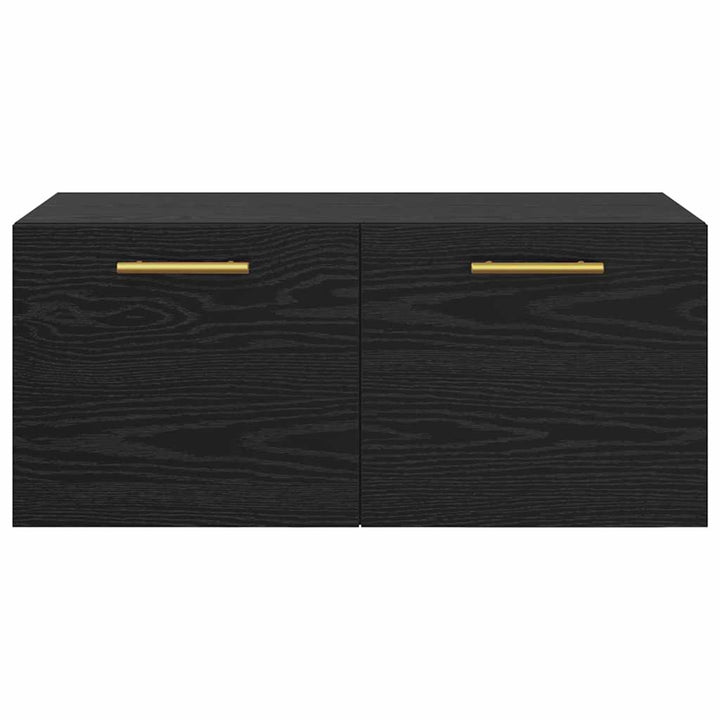 Vægskab 80 x 36.5 x 35 cm Konstrueret træ Sort eg
