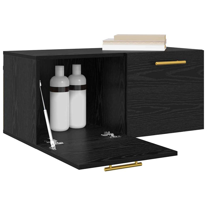 Vægskab 80 x 36.5 x 35 cm Konstrueret træ Sort eg