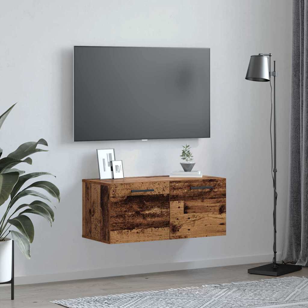 Vægskab Gammelt træ 80 x 36.5 x 35 cm Konstrueret træ