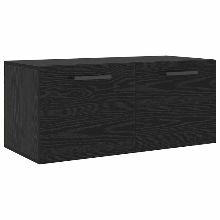 Vægskab 80 x 36.5 x 35 cm Konstrueret træ Sort eg