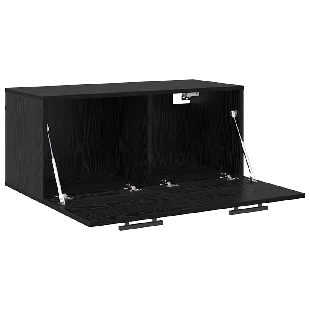 Vægskab 80 x 36.5 x 35 cm Konstrueret træ Sort eg
