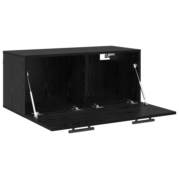 Vægskab 80 x 36.5 x 35 cm Konstrueret træ Sort eg