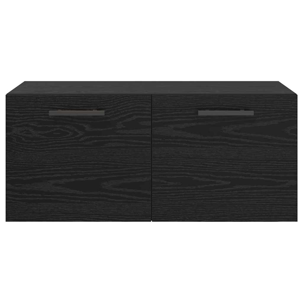 Vægskab 80 x 36.5 x 35 cm Konstrueret træ Sort eg