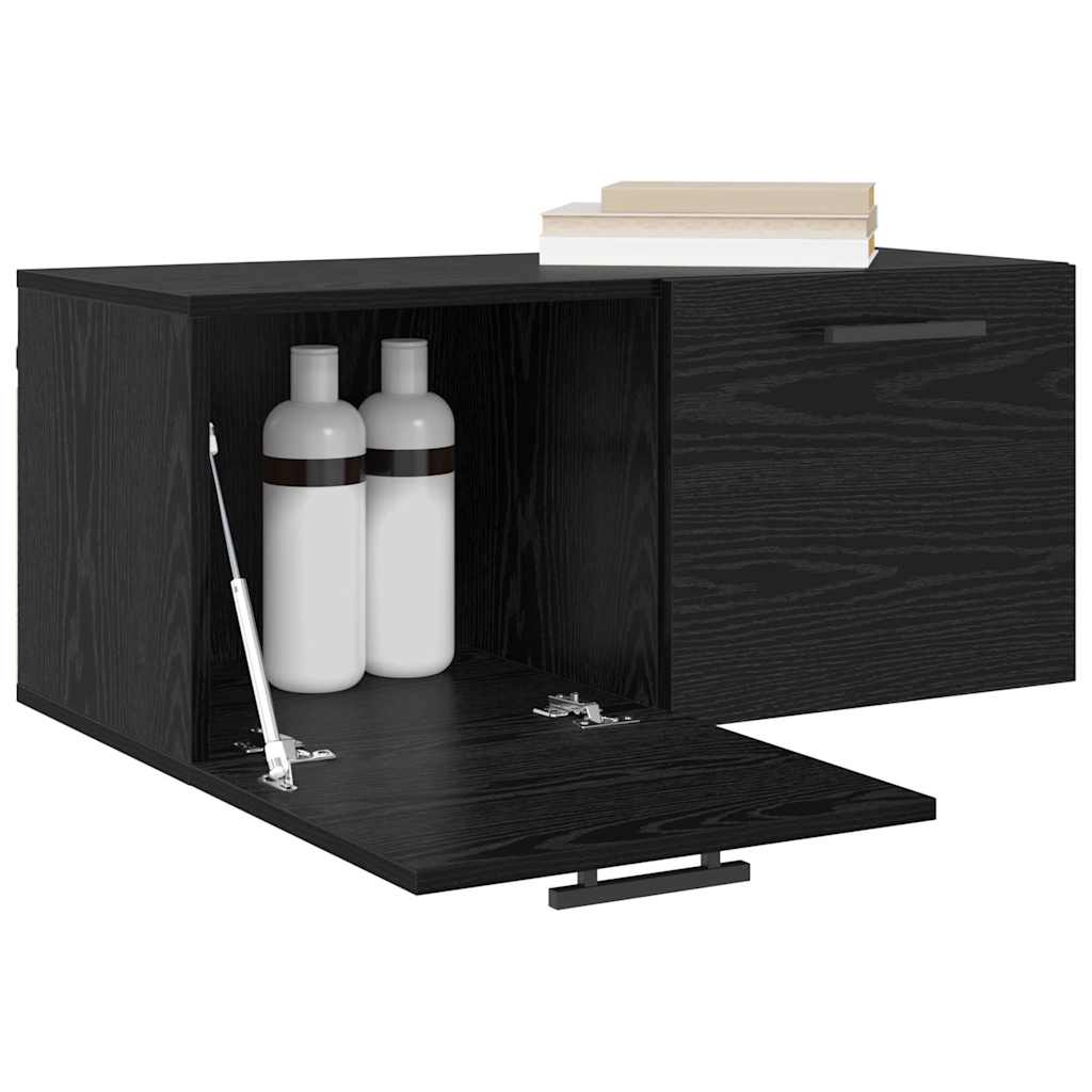 Vægskab 80 x 36.5 x 35 cm Konstrueret træ Sort eg