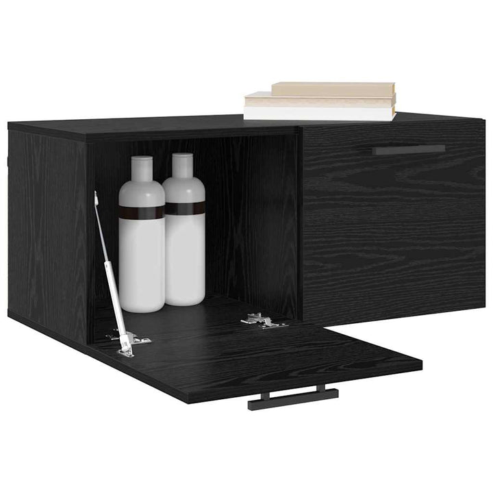 Vægskab 80 x 36.5 x 35 cm Konstrueret træ Sort eg