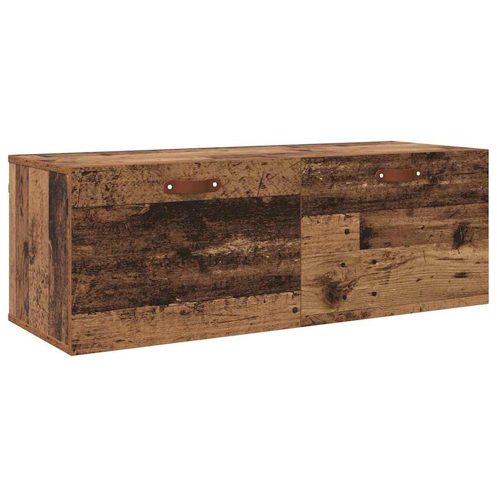 Vægmonteret skab Gammelt træ 100 x 36,5 x 35 cm Konstrueret træ