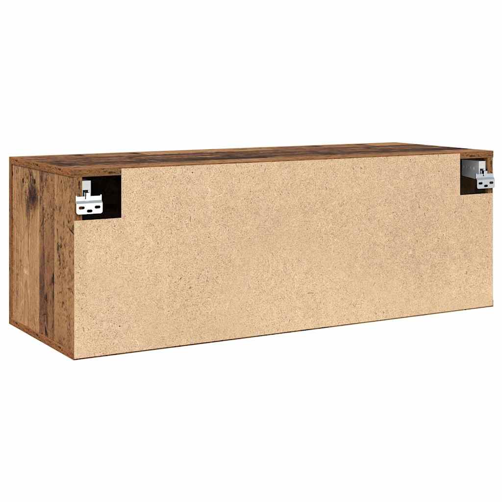 Vægmonteret skab Gammelt træ 100 x 36,5 x 35 cm Konstrueret træ