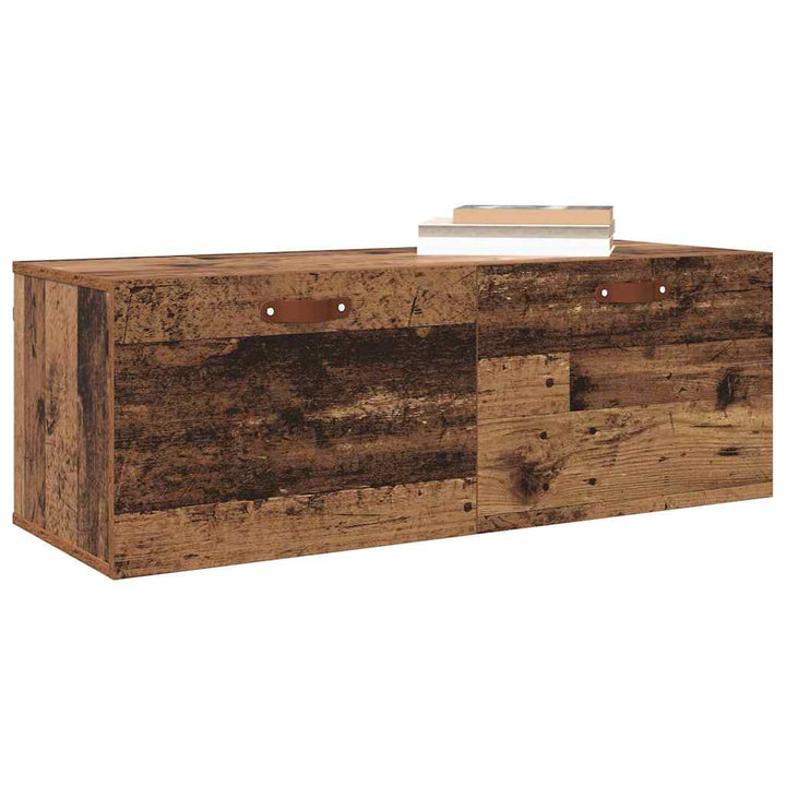 Vægmonteret skab Gammelt træ 100 x 36,5 x 35 cm Konstrueret træ