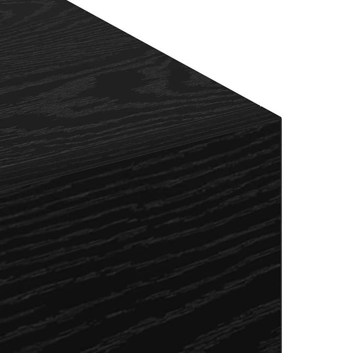 Vægmonteret skab 100 x 36,5 x 35 cm Konstrueret træ Sort eg