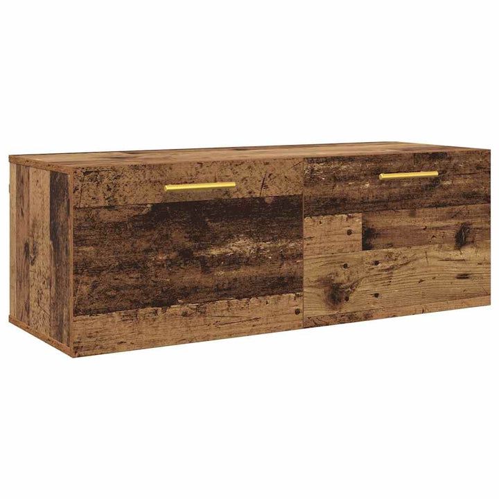 Vægskab 100 x 36.5 x 35 cm Konstrueret træ Gammelt træ