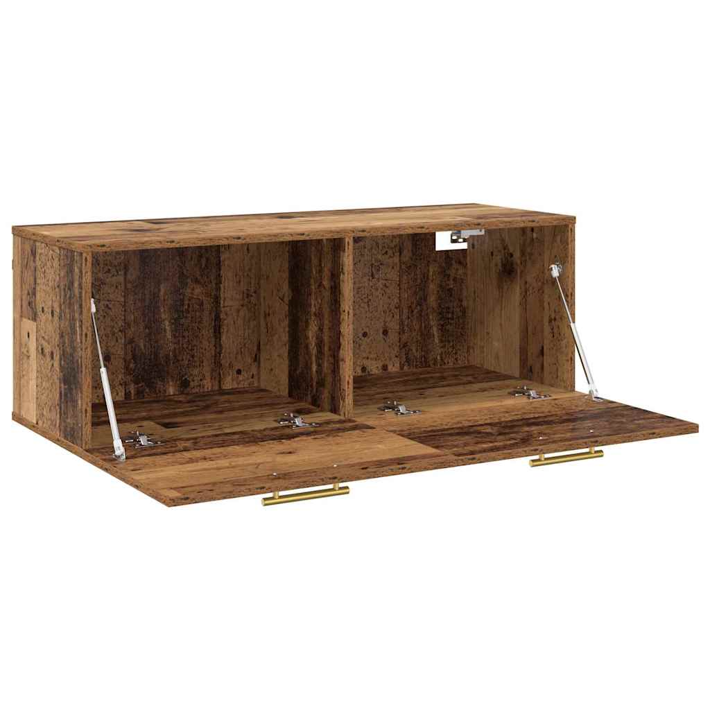 Vægskab 100 x 36.5 x 35 cm Konstrueret træ Gammelt træ